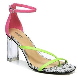 Bar III Womens Blakke Faux Leather Dressy Dress Sandals